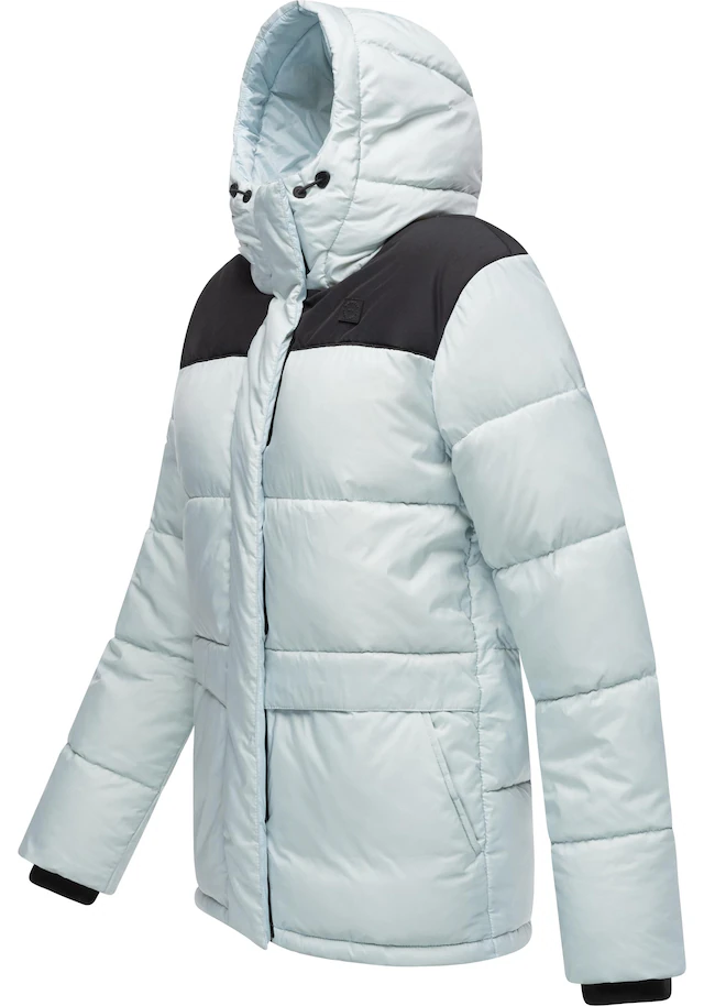 Ragwear Anorak »Wikesh« mit Kapuze stylische Winter Steppjacke mit Colourblocking