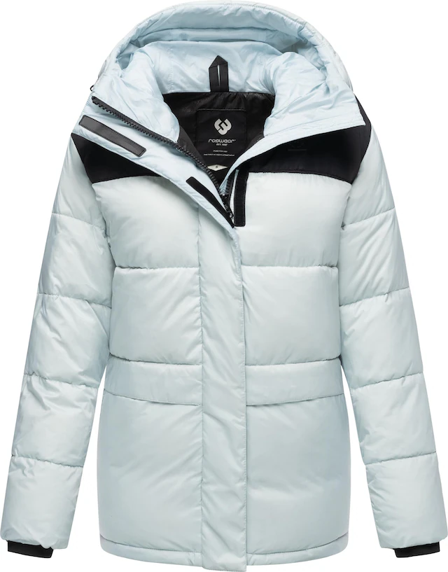 Ragwear Anorak »Wikesh« mit Kapuze stylische Winter Steppjacke mit Colourblocking