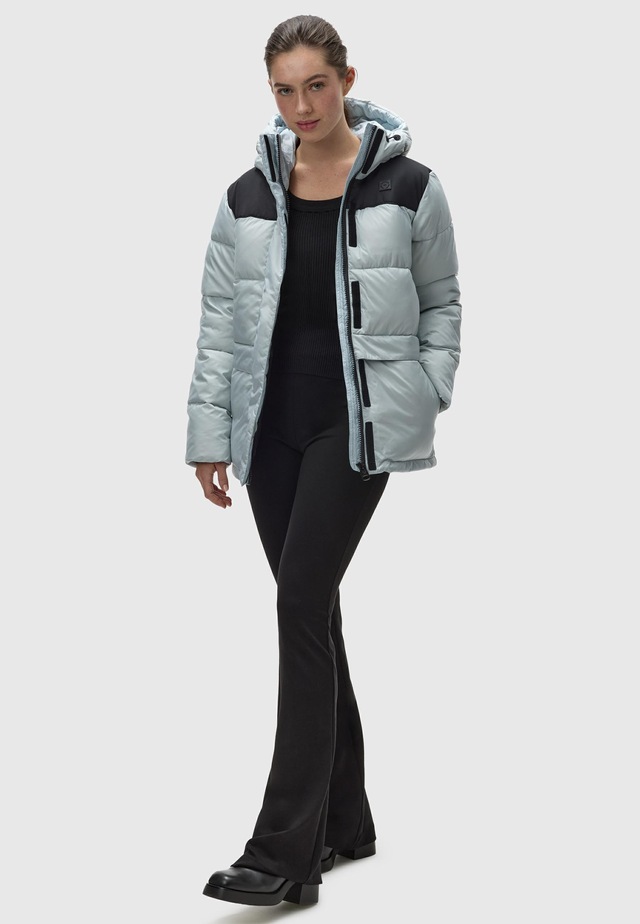 Ragwear Anorak »Wikesh« mit Kapuze stylische Winter Steppjacke mit Colourblocking