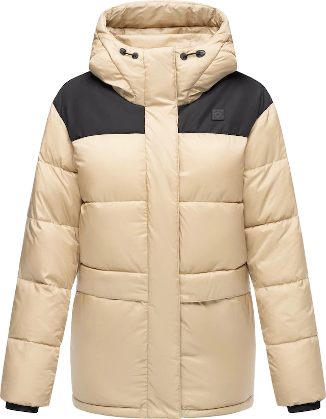 Ragwear Anorak »Wikesh« mit Kapuze stylische Winter Steppjacke mit Colourblocking