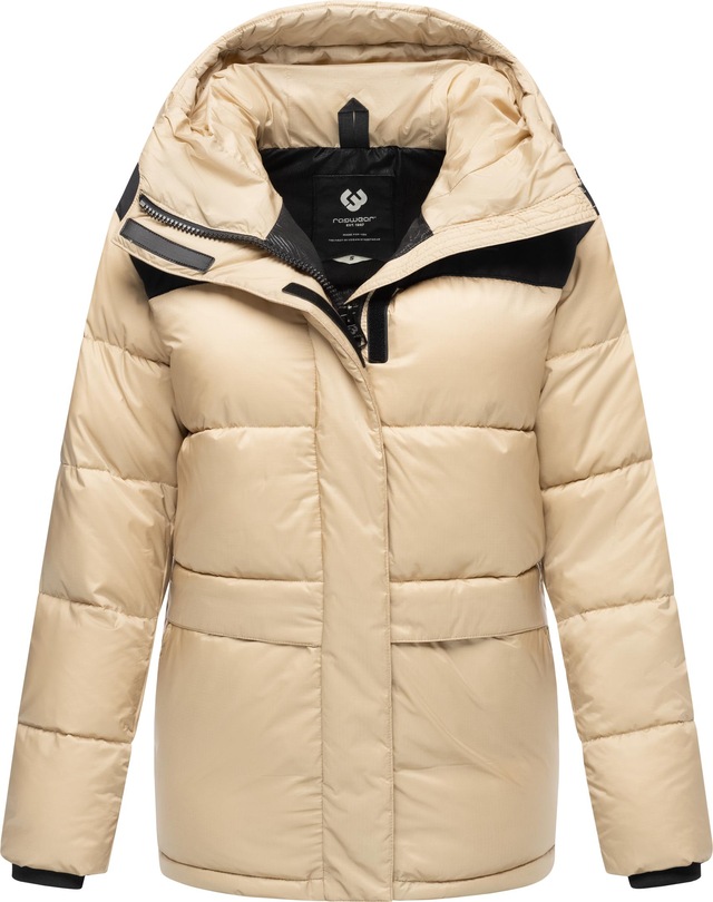 Ragwear Anorak »Wikesh« mit Kapuze stylische Winter Steppjacke mit Colourblocking