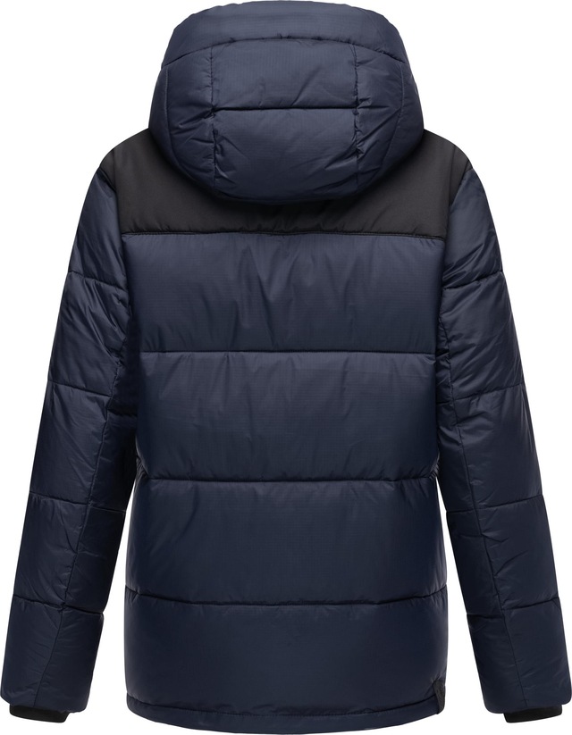 Ragwear Anorak »Wikesh« mit Kapuze stylische Winter Steppjacke mit Colourblocking