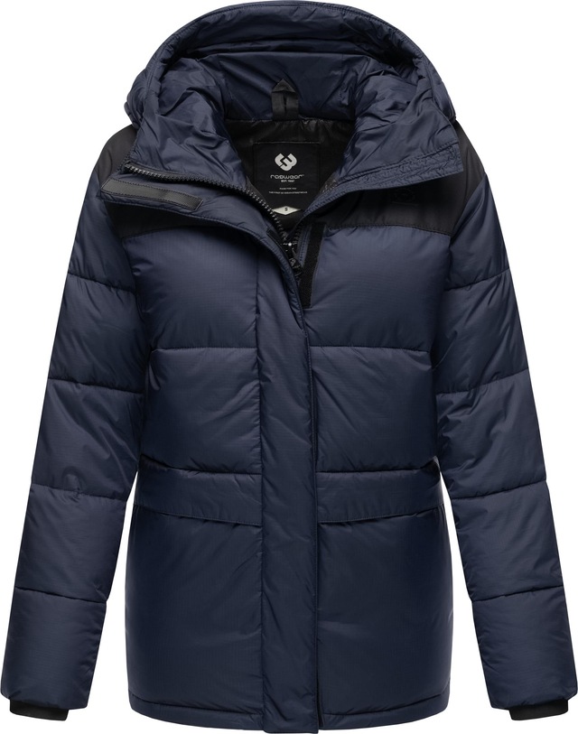 Ragwear Anorak »Wikesh« mit Kapuze stylische Winter Steppjacke mit Colourblocking