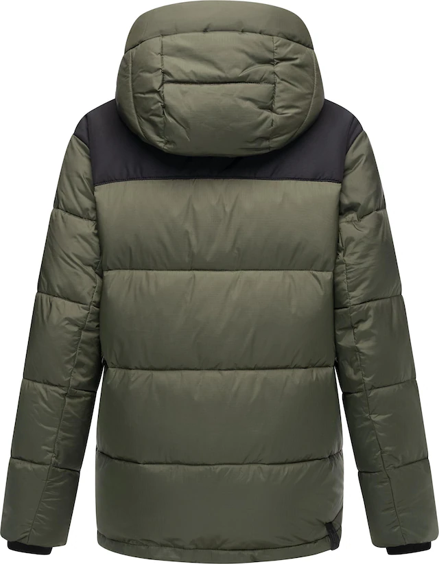 Ragwear Anorak »Wikesh« mit Kapuze stylische Winter Steppjacke mit Colourblocking