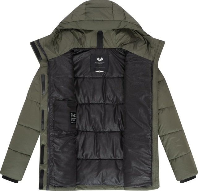 Ragwear Anorak »Wikesh« mit Kapuze stylische Winter Steppjacke mit Colourblocking