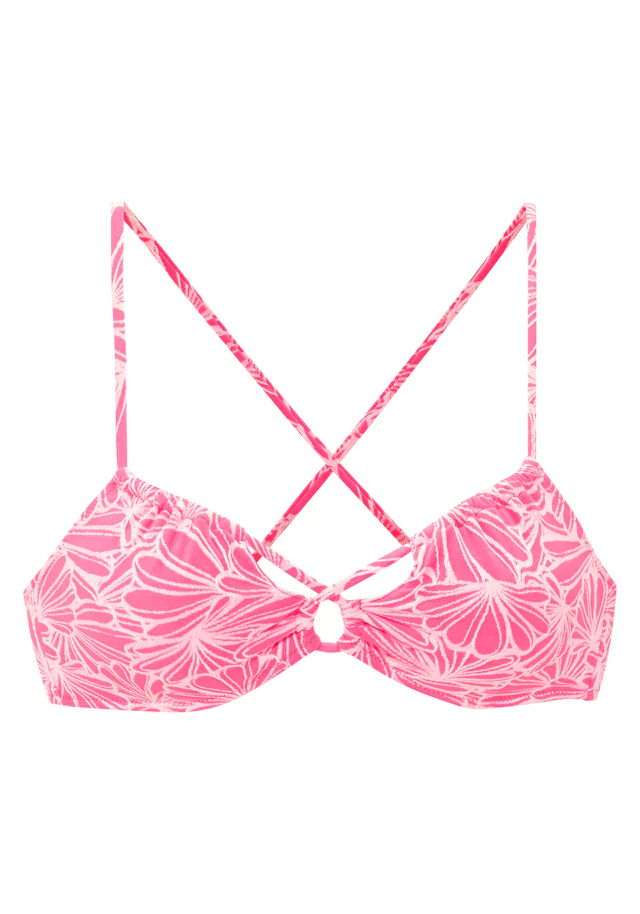 Venice Beach Bustier-Bikini-Top »Peony« aus modischer Strukturware