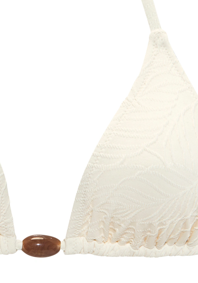 LASCANA Triangel-Bikini-Top »Fay« aus eleganter Strukturware
