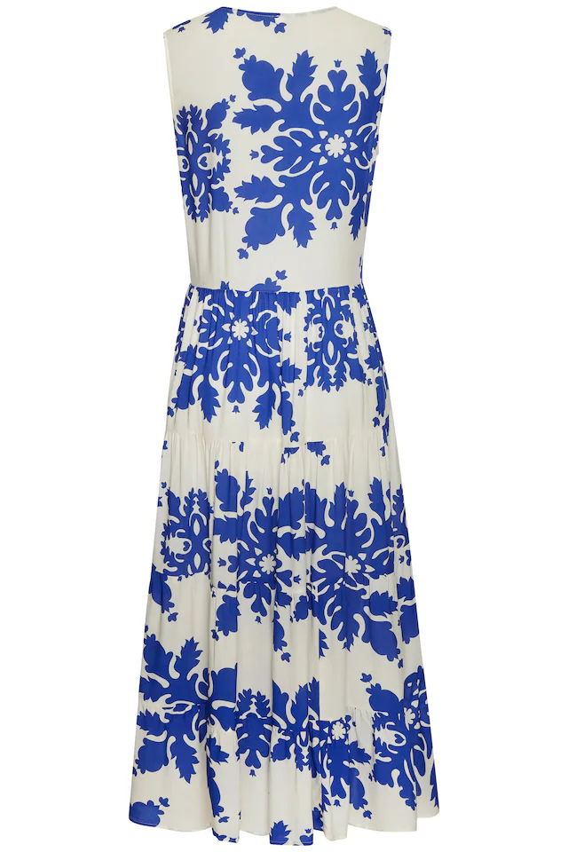 Vivance Maxikleid »mit Volants und Alloverdruck« Ärmelloses Sommerkleid, Webkleid, Strandkleid, Druckkleid, Tunikakleid