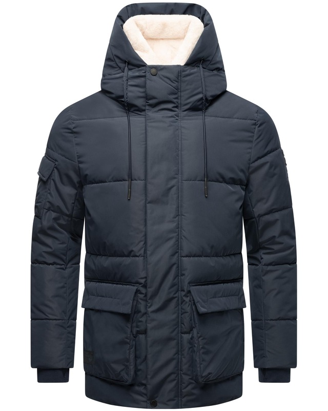 Stone Harbour Winterjacke »Lauroo XX« mit Kapuze urbane Herren Steppjacke mit kuscheligem Teddyfleece