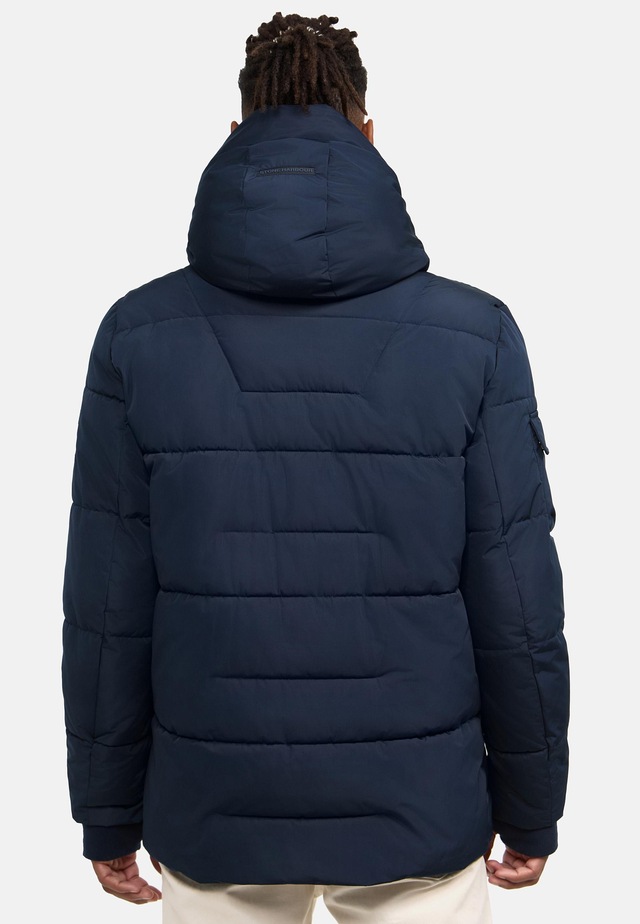 Stone Harbour Winterjacke »Lauroo XX« mit Kapuze urbane Herren Steppjacke mit kuscheligem Teddyfleece