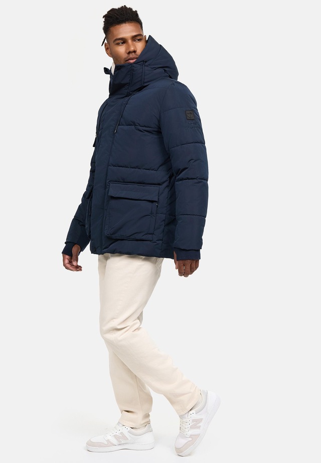 Stone Harbour Winterjacke »Lauroo XX« mit Kapuze urbane Herren Steppjacke mit kuscheligem Teddyfleece
