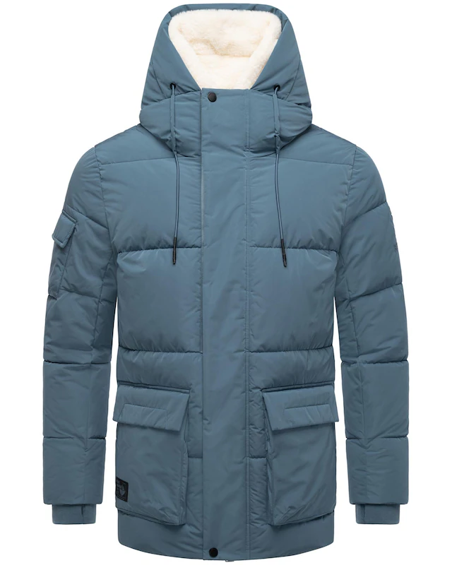 Stone Harbour Winterjacke »Lauroo XX« mit Kapuze urbane Herren Steppjacke mit kuscheligem Teddyfleece