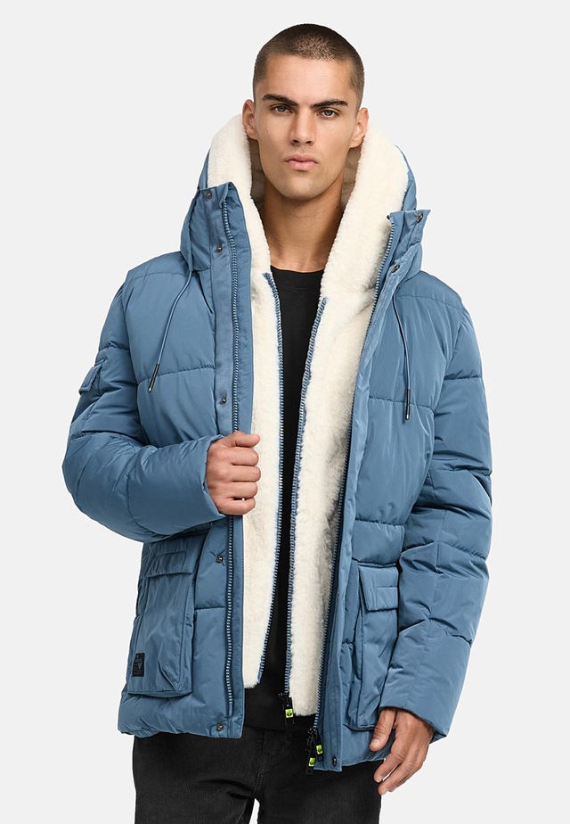 Stone Harbour Winterjacke »Lauroo XX« mit Kapuze urbane Herren Steppjacke mit kuscheligem Teddyfleece