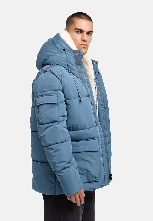 Stone Harbour Winterjacke »Lauroo XX« mit Kapuze urbane Herren Steppjacke mit kuscheligem Teddyfleece