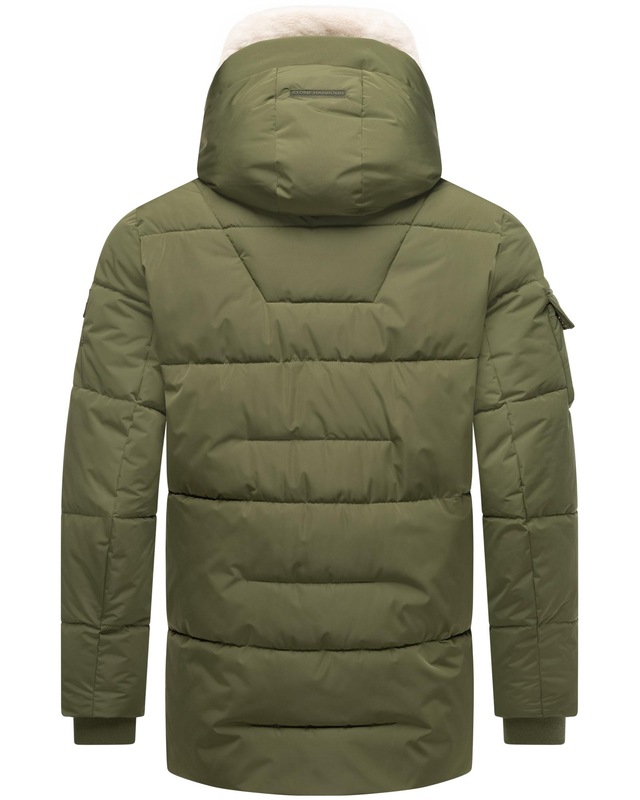 Stone Harbour Winterjacke »Lauroo XX« mit Kapuze urbane Herren Steppjacke mit kuscheligem Teddyfleece