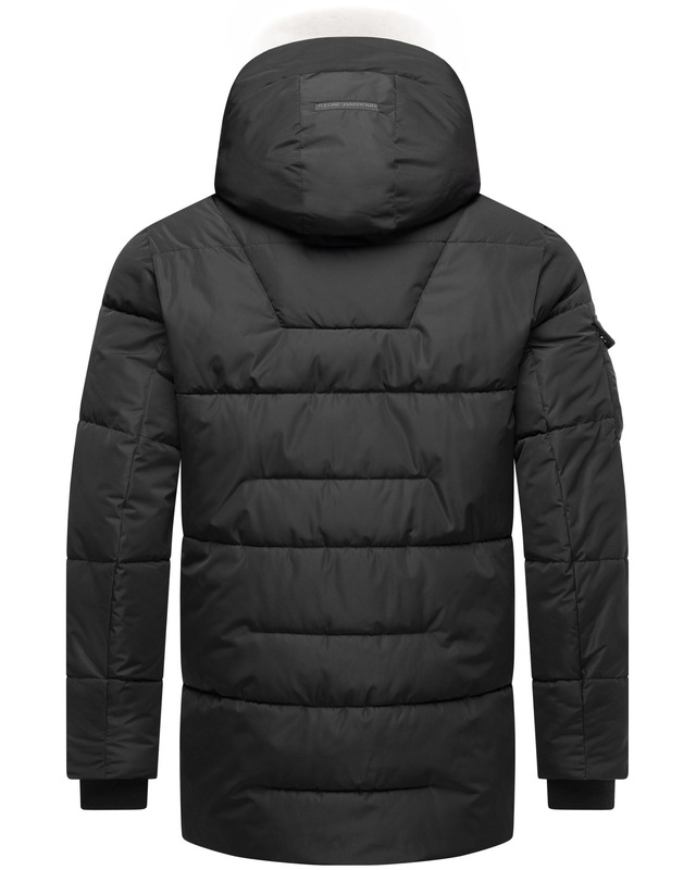Stone Harbour Winterjacke »Lauroo XX« mit Kapuze urbane Herren Steppjacke mit kuscheligem Teddyfleece
