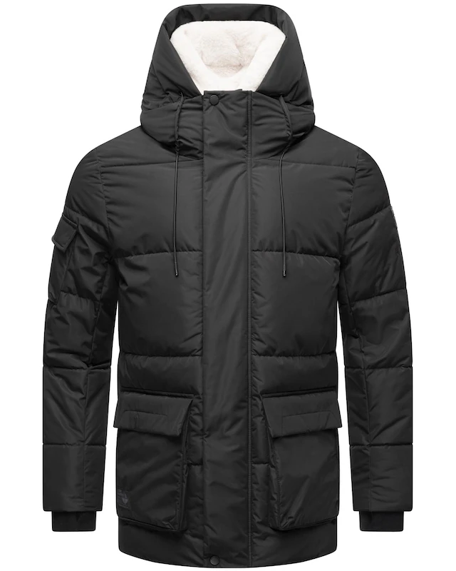 Stone Harbour Winterjacke »Lauroo XX« mit Kapuze urbane Herren Steppjacke mit kuscheligem Teddyfleece