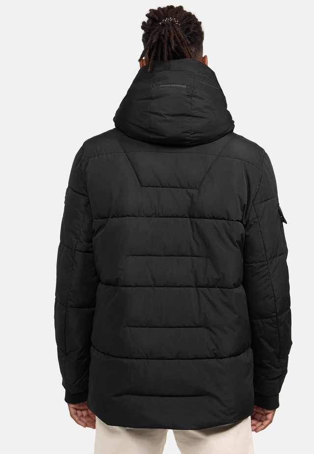 Stone Harbour Winterjacke »Lauroo XX« mit Kapuze urbane Herren Steppjacke mit kuscheligem Teddyfleece