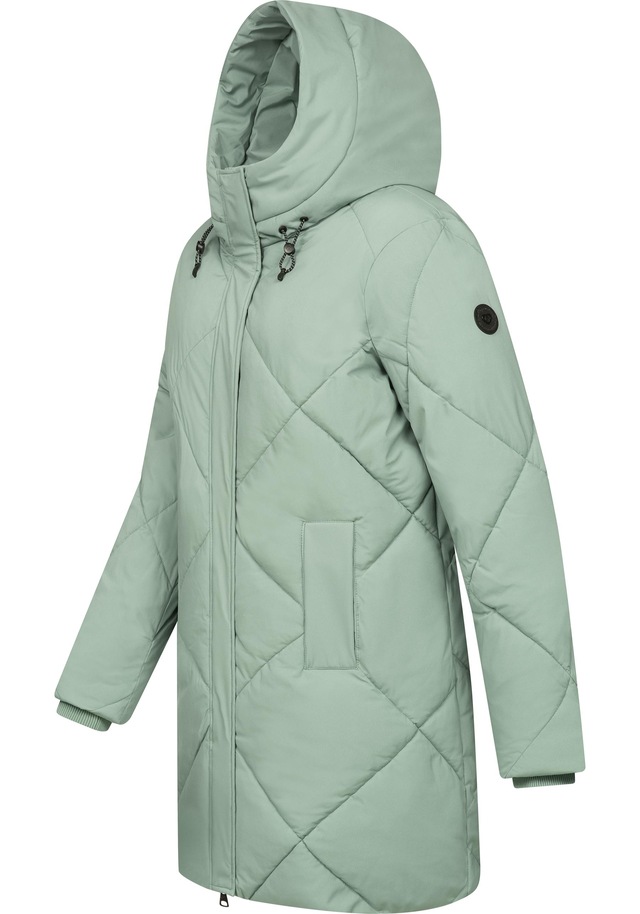 Ragwear Steppmantel »Diamanta« Wasserdichter Damen Kurzmantel mit Kapuze