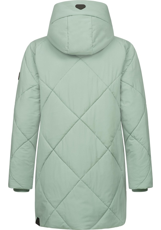 Ragwear Steppmantel »Diamanta« Wasserdichter Damen Kurzmantel mit Kapuze