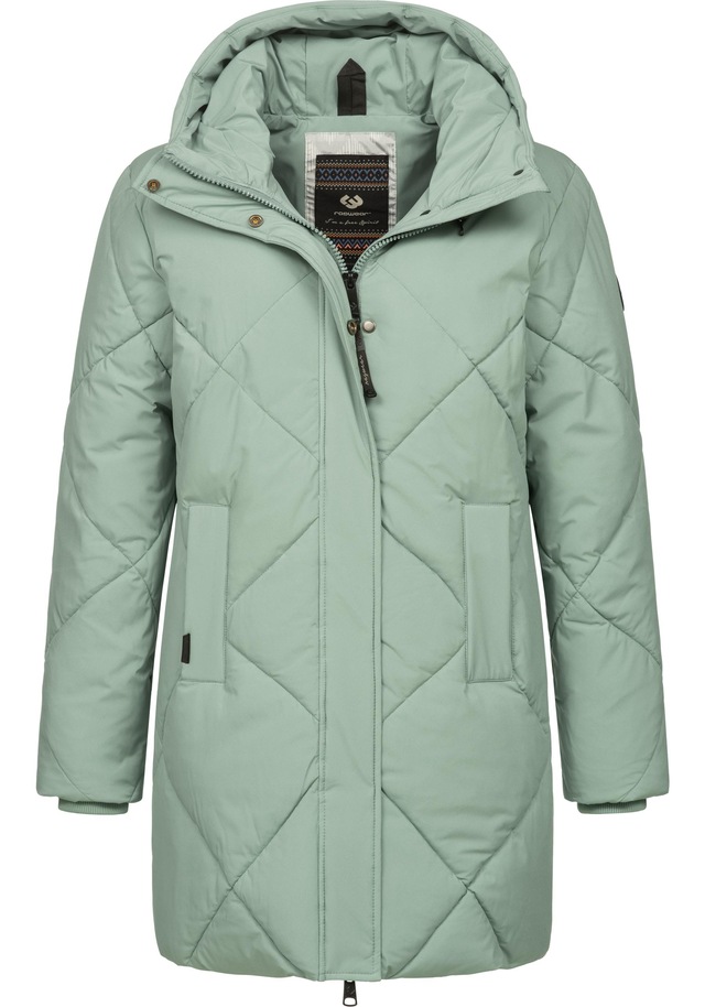 Ragwear Steppmantel »Diamanta« Wasserdichter Damen Kurzmantel mit Kapuze