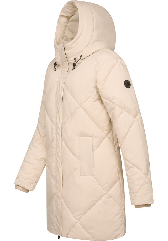 Ragwear Steppmantel »Diamanta« Wasserdichter Damen Kurzmantel mit Kapuze