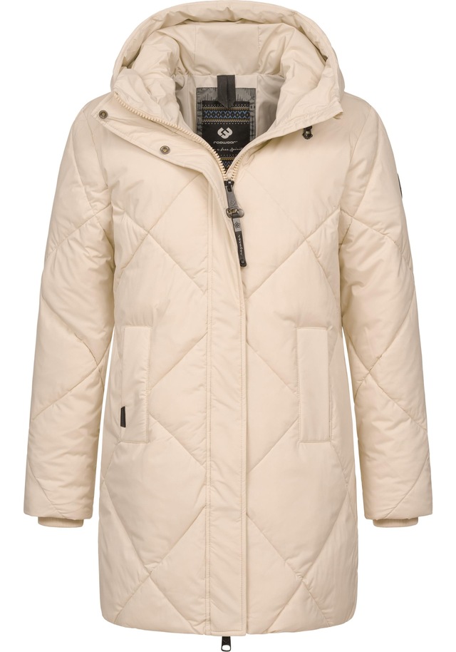 Ragwear Steppmantel »Diamanta« Wasserdichter Damen Kurzmantel mit Kapuze
