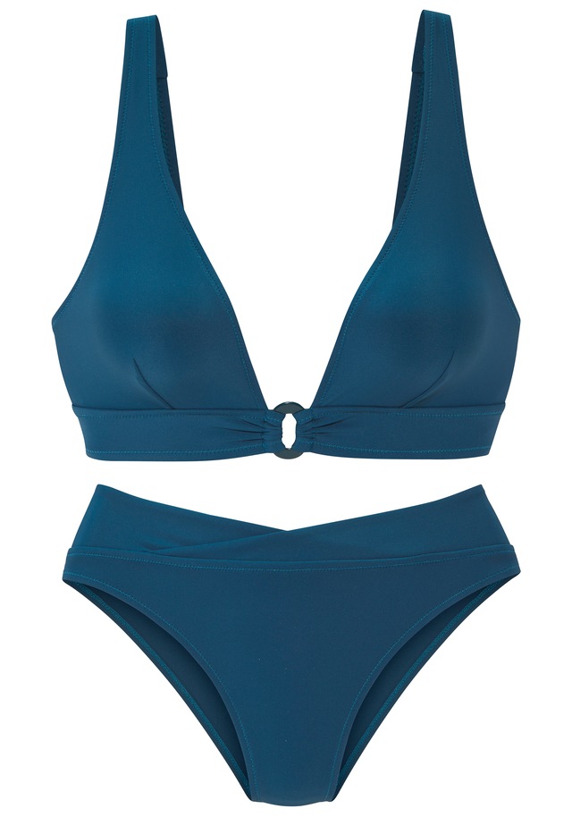 LASCANA Triangel-Bikini mit Zierdetail im Ausschnitt