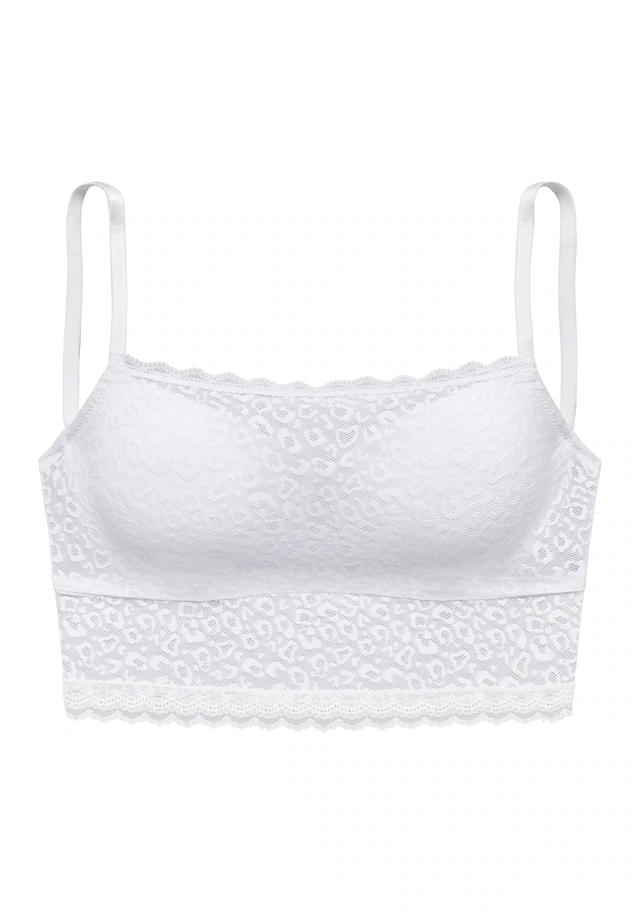 Vivance Schalen-BH », BH mit Bügel, Longline BH, Spitzen-BH, als Dessous-Set kombinierbar« mit Spitze in Leo-Optik, in leichter Longform, sexy Dessous