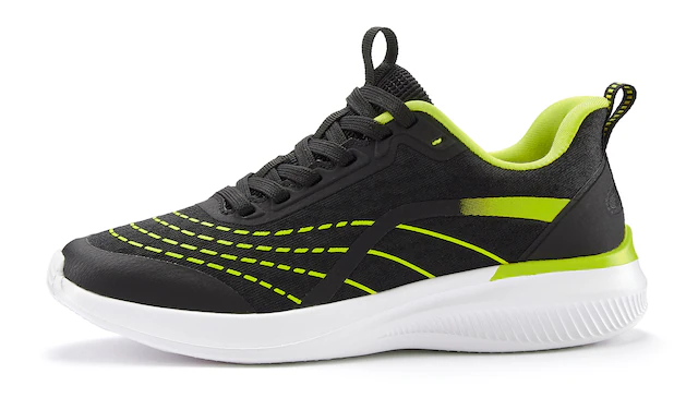 LASCANA Sneaker »Halbschuh, Schnürschuh, Freizeitschuh, Turnschuhe,« aus Textil mit Farbakzenten