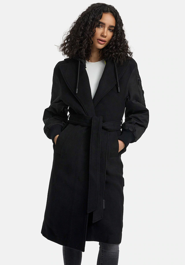 Marikoo Winterjacke »Tjadee« Langer Wickelmantel