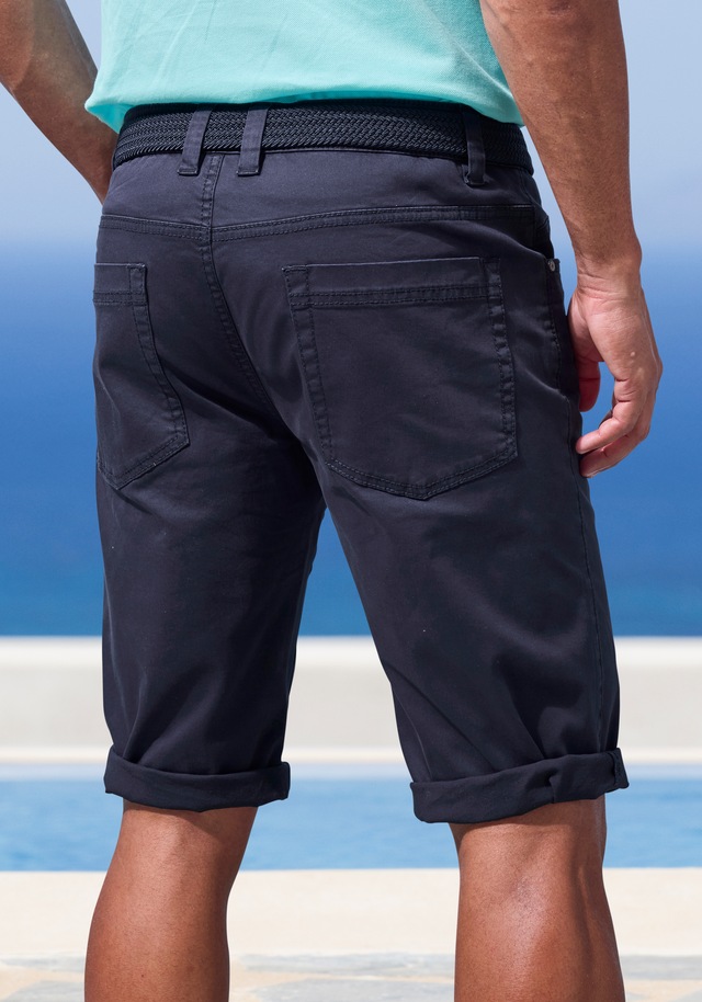 John Devin Bermudas »- bedruckte Shorts aus elastischer Baumwollmischung« mit großem Druck auf dem Bein, 3/4 Shorts