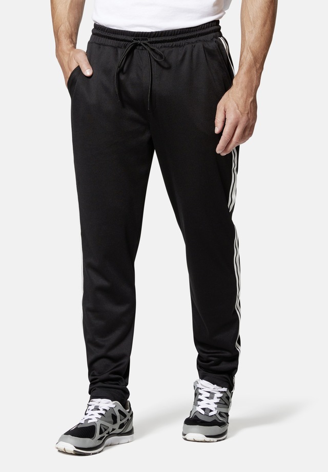 HERO by John Medoox Sporthose »Racingstripe Jogginghose« Bequemer Oberschenkel Casual Polyester für Herren