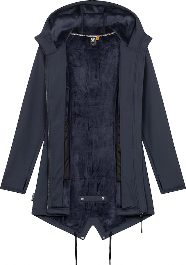 Ragwear Sweatjacke »Wingi« Sportliche Damen Kapuzenjacke mit kuschelig weichem Innenleben