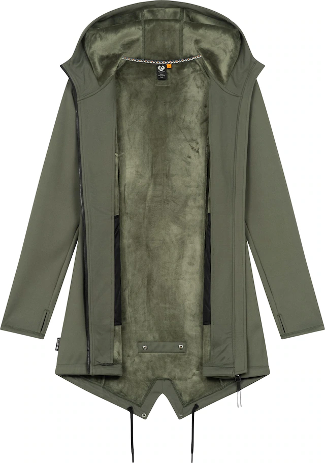 Ragwear Sweatjacke »Wingi« Sportliche Damen Kapuzenjacke mit kuschelig weichem Innenleben