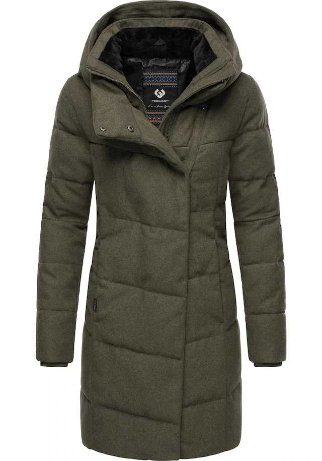 Ragwear Wintermantel »Pavla Coat« stylischer Damen Steppmantel in Woll-Optik