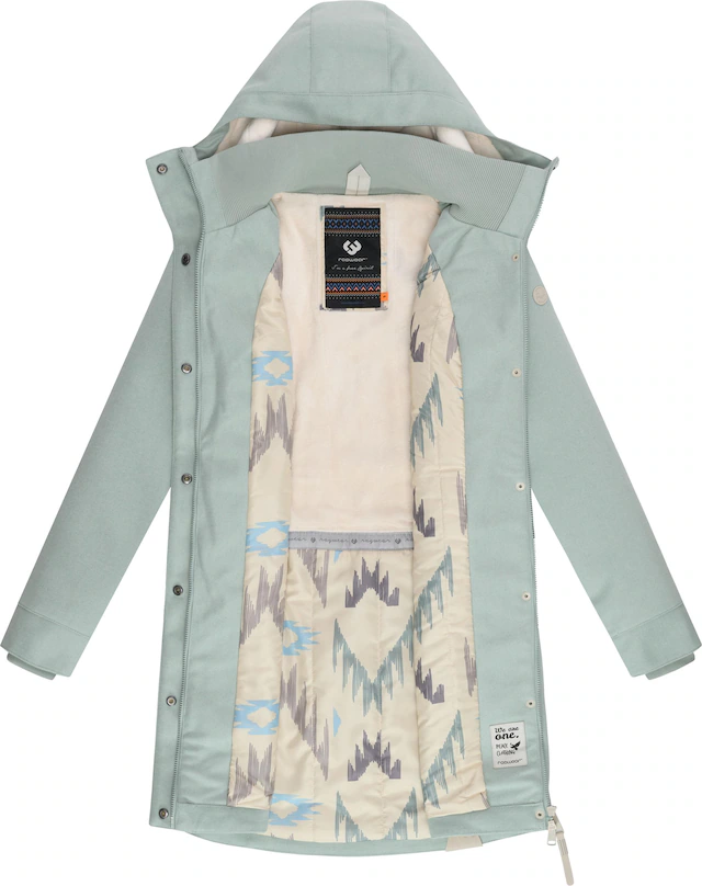 Ragwear Wintermantel »Jannisa Coat« Klassischer Damen Kurzmantel mit Kapuze