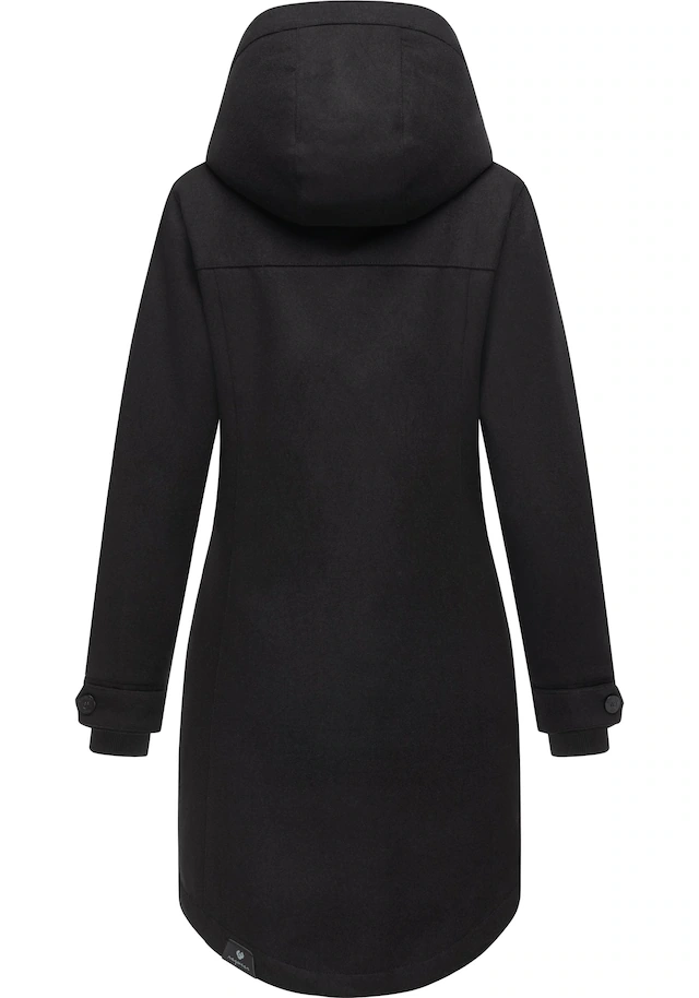 Ragwear Wintermantel »Jannisa Coat« Klassischer Damen Kurzmantel mit Kapuze