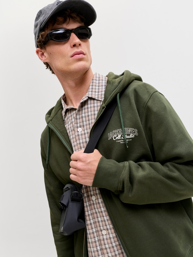Jack & Jones Kapuzensweatjacke »JJMAKOTO SWEAT ZIP HOOD«
