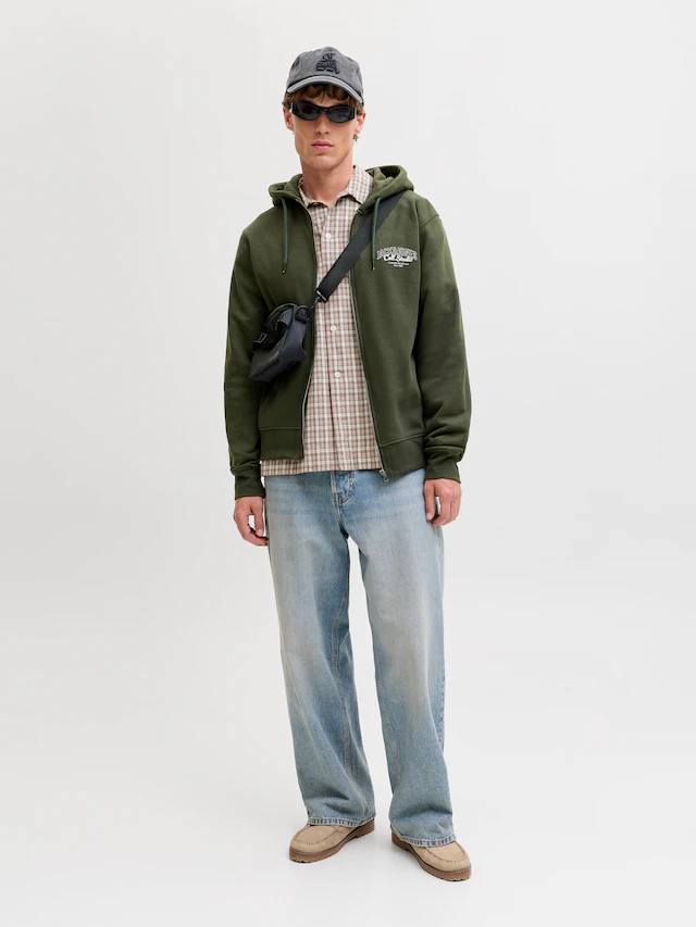 Jack & Jones Kapuzensweatjacke »JJMAKOTO SWEAT ZIP HOOD«