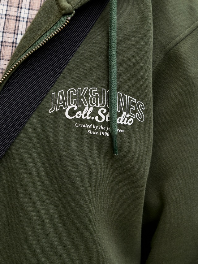Jack & Jones Kapuzensweatjacke »JJMAKOTO SWEAT ZIP HOOD«