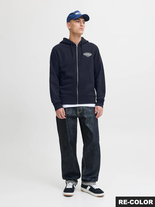 Jack & Jones Kapuzensweatjacke »JJMAKOTO SWEAT ZIP HOOD«