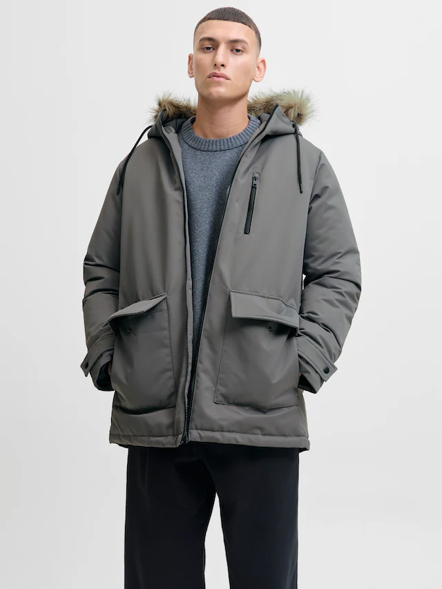Jack & Jones Parka »JJCHARLIE DETACHABLE FAUX FUR PARKA« mit Kapuze