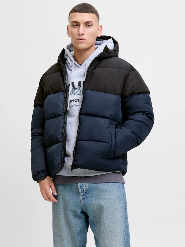 Jack & Jones Steppjacke »JJMAZE PUFFER HOOD« mit Kapuze