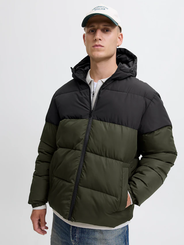 Jack & Jones Steppjacke »JJMAZE PUFFER HOOD« mit Kapuze