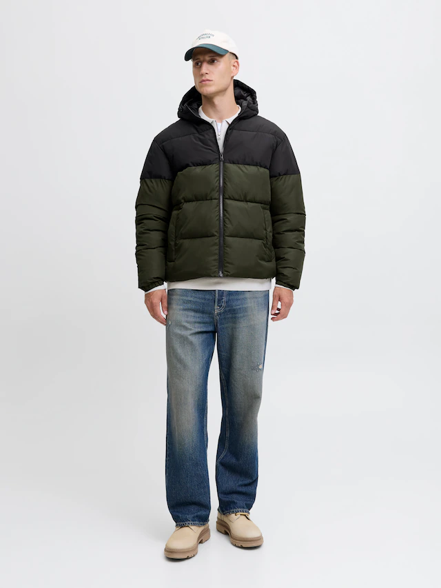Jack & Jones Steppjacke »JJMAZE PUFFER HOOD« mit Kapuze