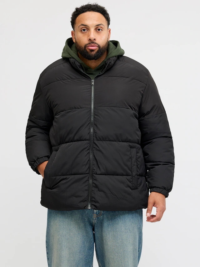 Jack & Jones PlusSize Steppjacke »JJMAZE PUFFER COLLAR PLS« ohne Kapuze