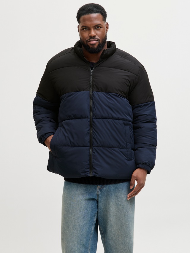 Jack & Jones PlusSize Steppjacke »JJMAZE PUFFER COLLAR PLS« ohne Kapuze