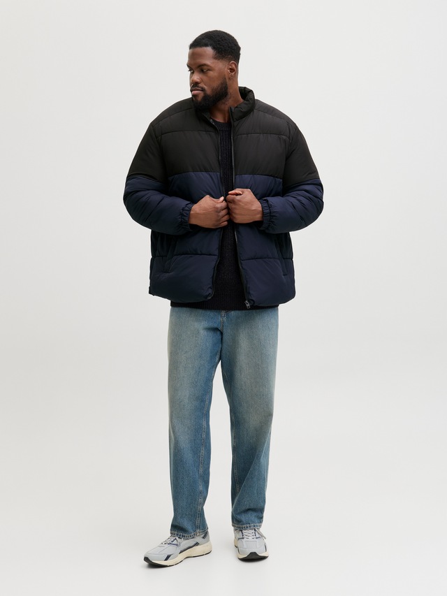 Jack & Jones PlusSize Steppjacke »JJMAZE PUFFER COLLAR PLS« ohne Kapuze