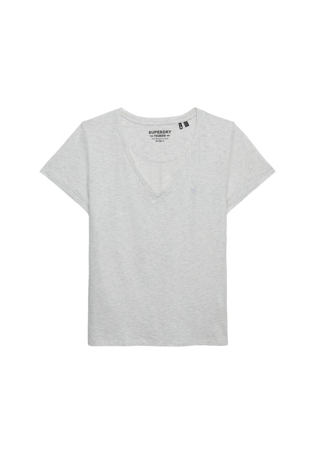 Superdry T-Shirt »STUDIOS SLUB EMB VEE TEE« Baumwollmischung, relaxed fit